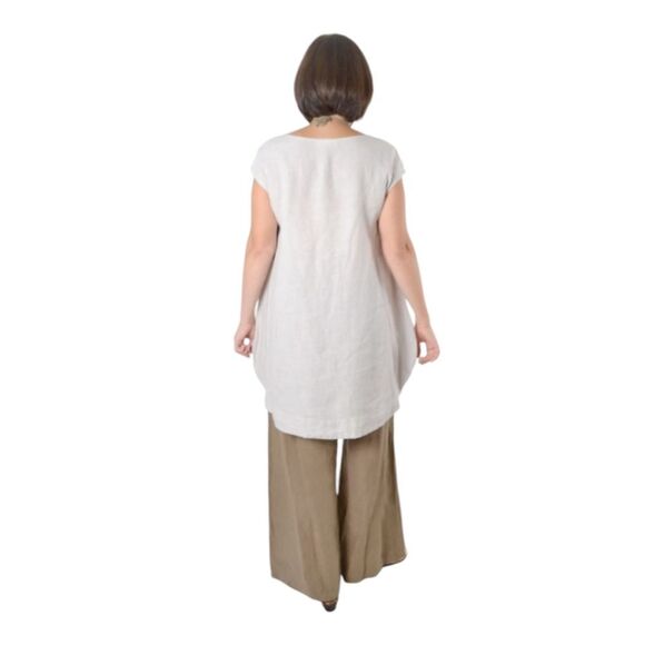 Bryn Walker 💯 Linen Black Oversized Bubble Tunic Size S - Picture 7 of 11